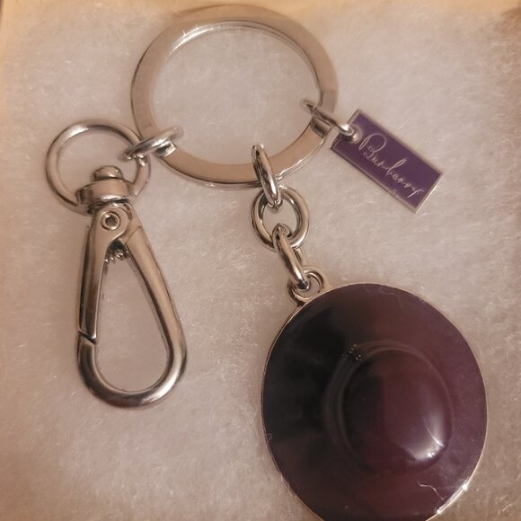 BURBERRY- Hat Keychain (Purple) or Bag Clip Accessory (Brand New) - Picture 3 of 6